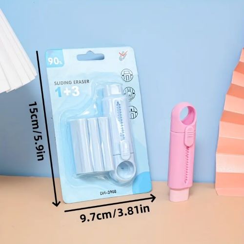 4pcs/pack Push-pull Erasers Retractable Eraser - 4