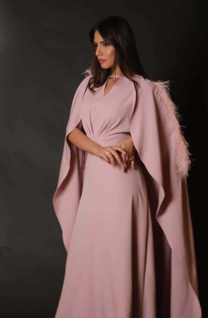 Pink Feather Dress