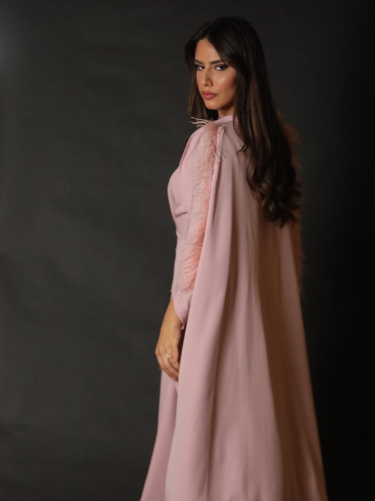Pink Feather Dress