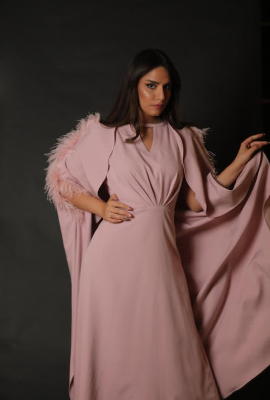 Pink Feather Dress