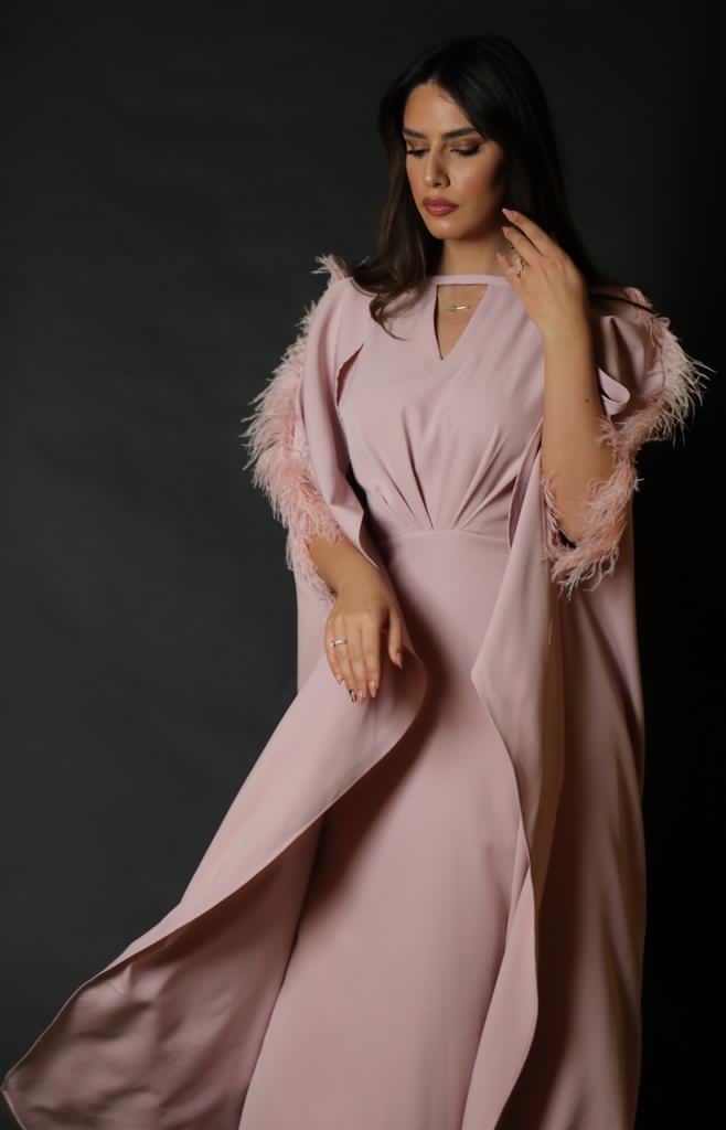 Pink Feather Dress