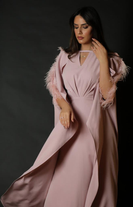 Pink Feather Dress