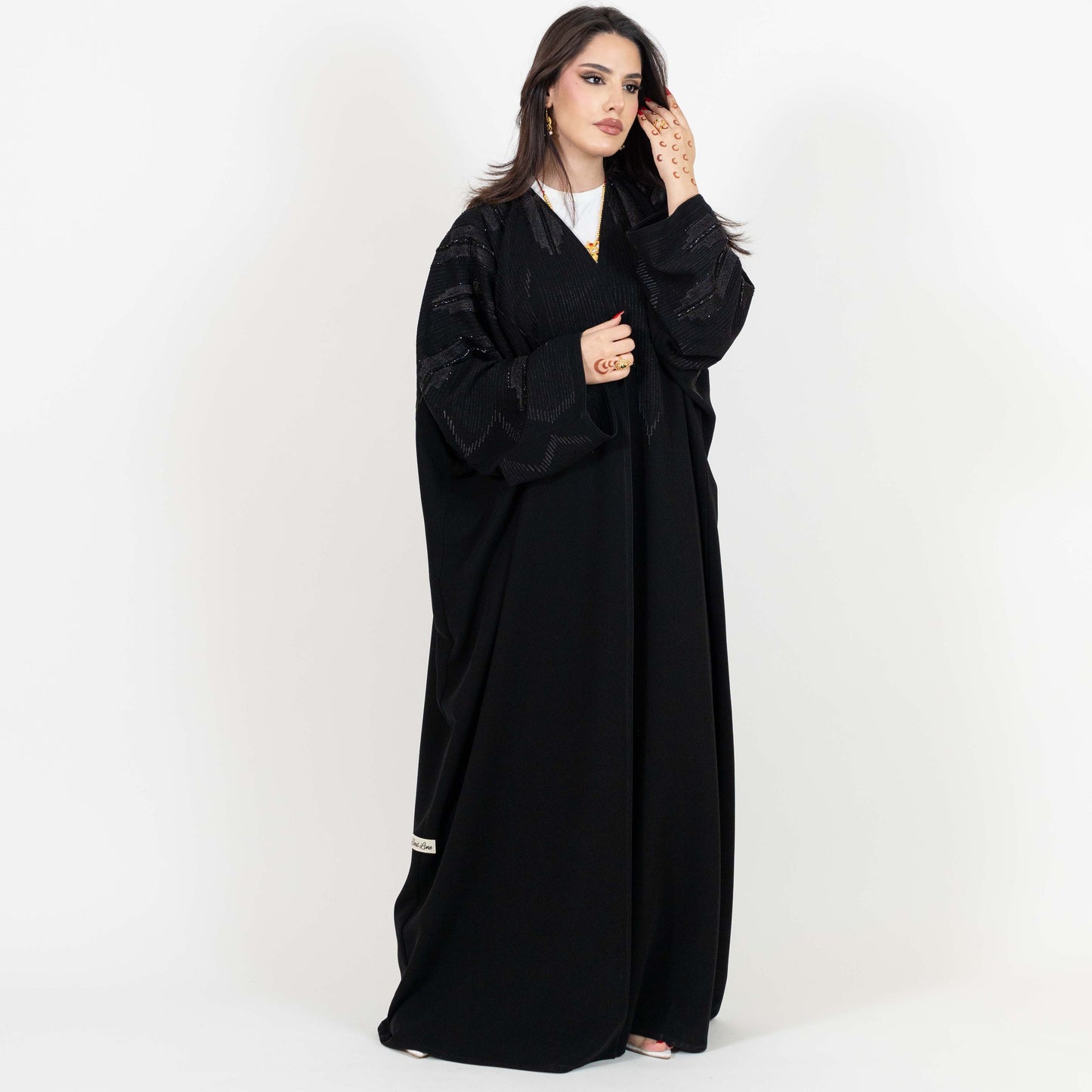 Black Beaded Abaya