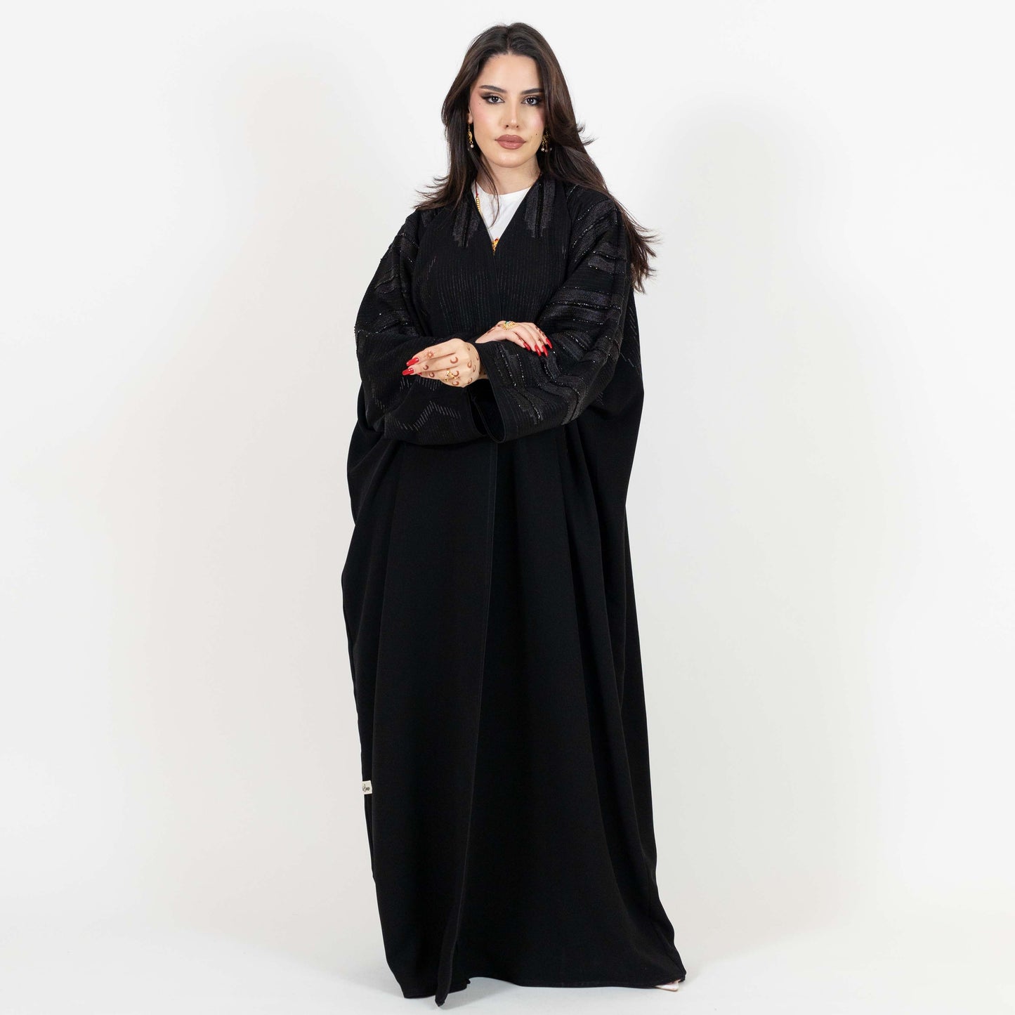 Black Beaded Abaya