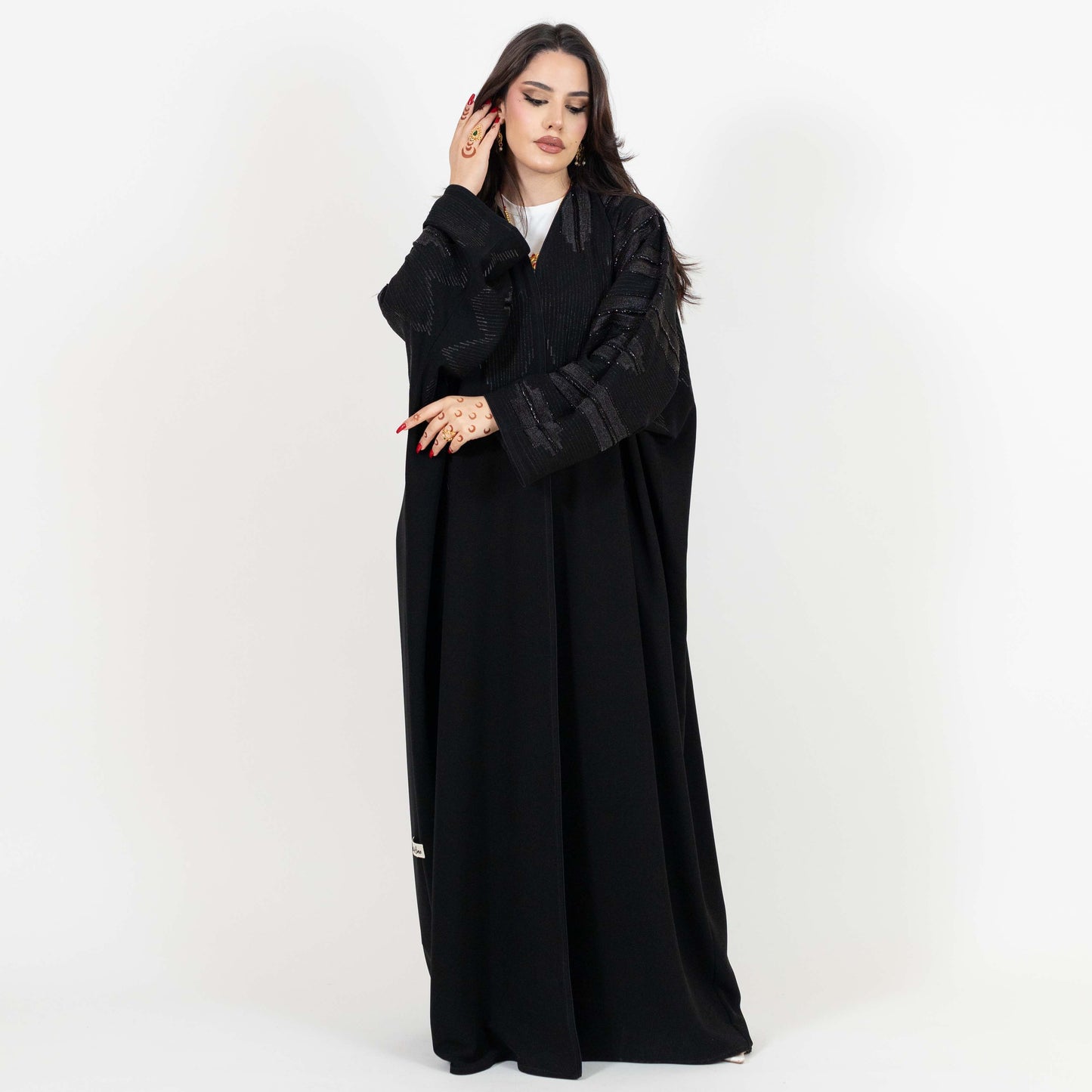 Black Beaded Abaya