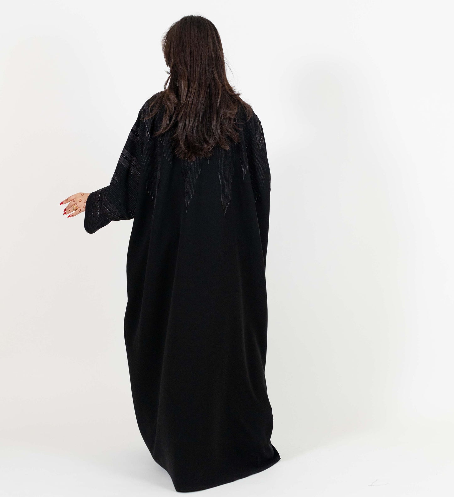 Black Beaded Abaya