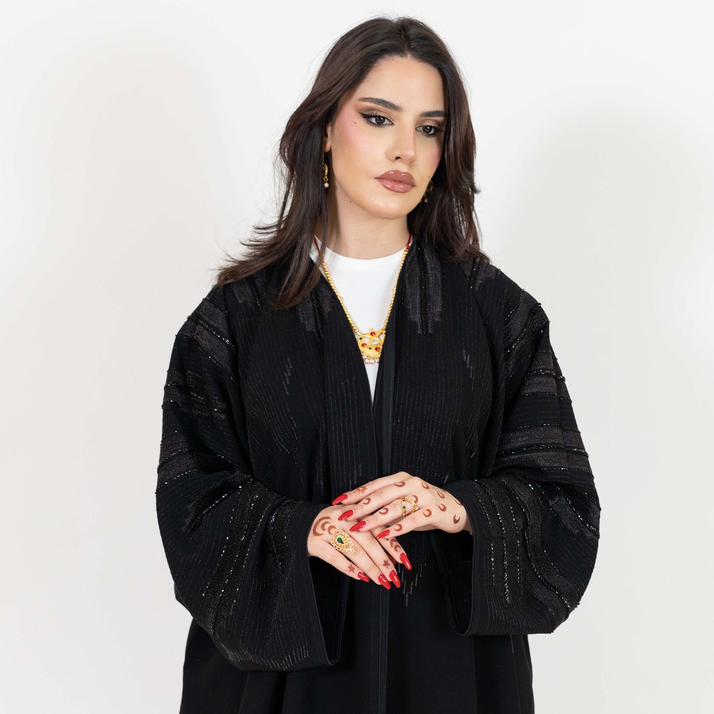 Black Beaded Abaya