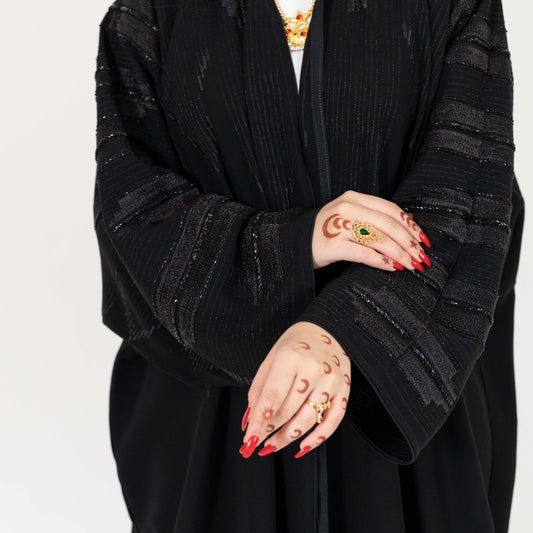 Black Beaded Abaya