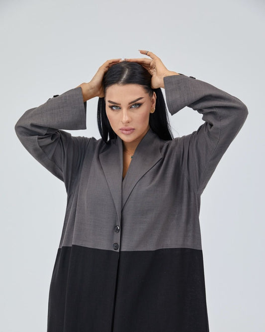 Grey abaya  - 1