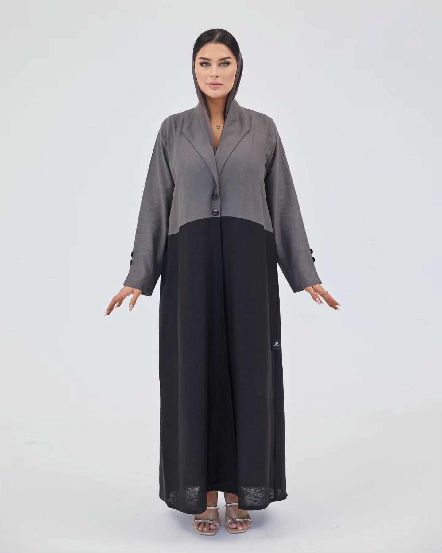 Grey abaya  - 5