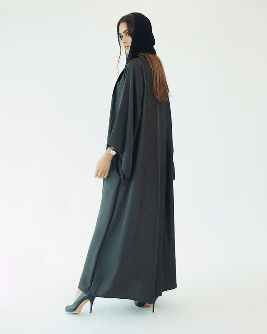 Formal dark gray abaya