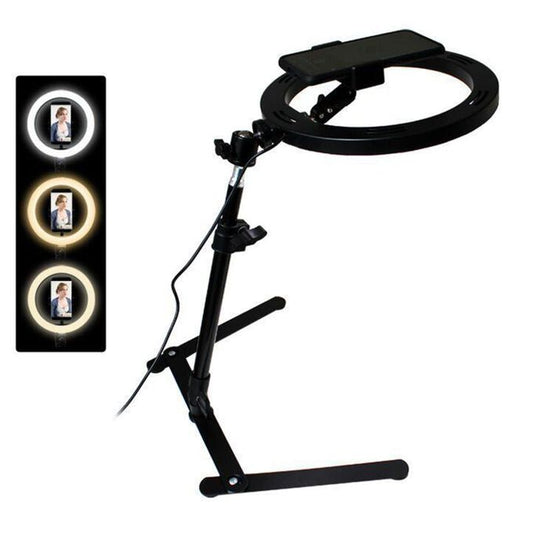 10 - inch Selfie Ring light desk phone holder - 1