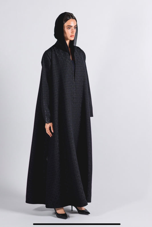 Black elegant abaya - 2