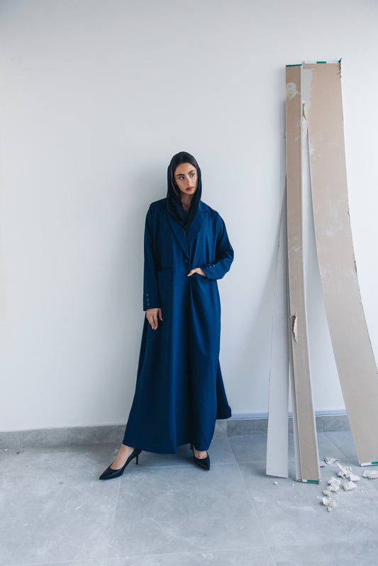 Navy formal abaya - 2