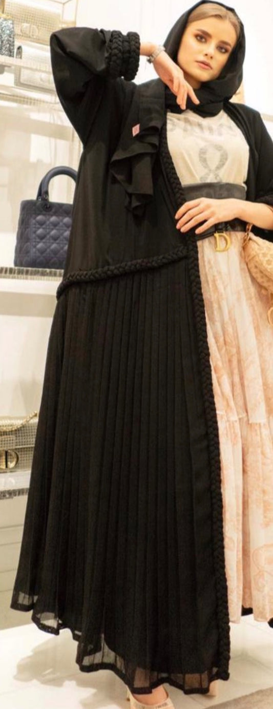 Braided abaya - 2