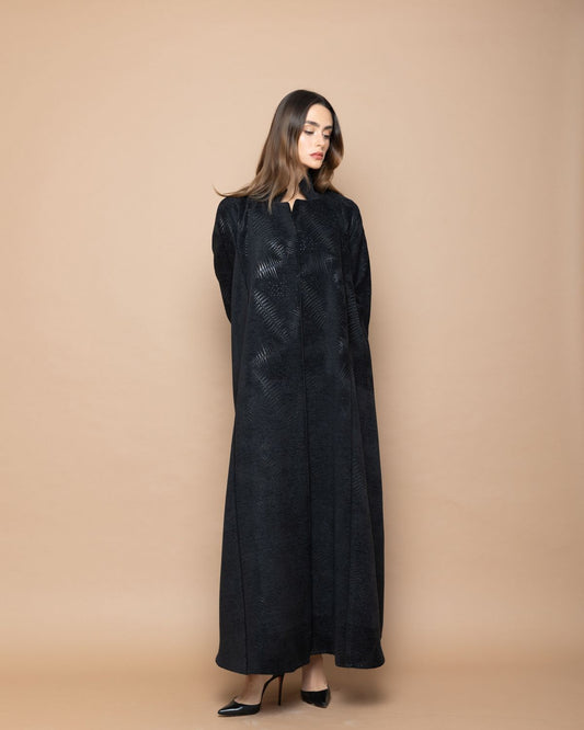 Abaya Velvet - Black - 2