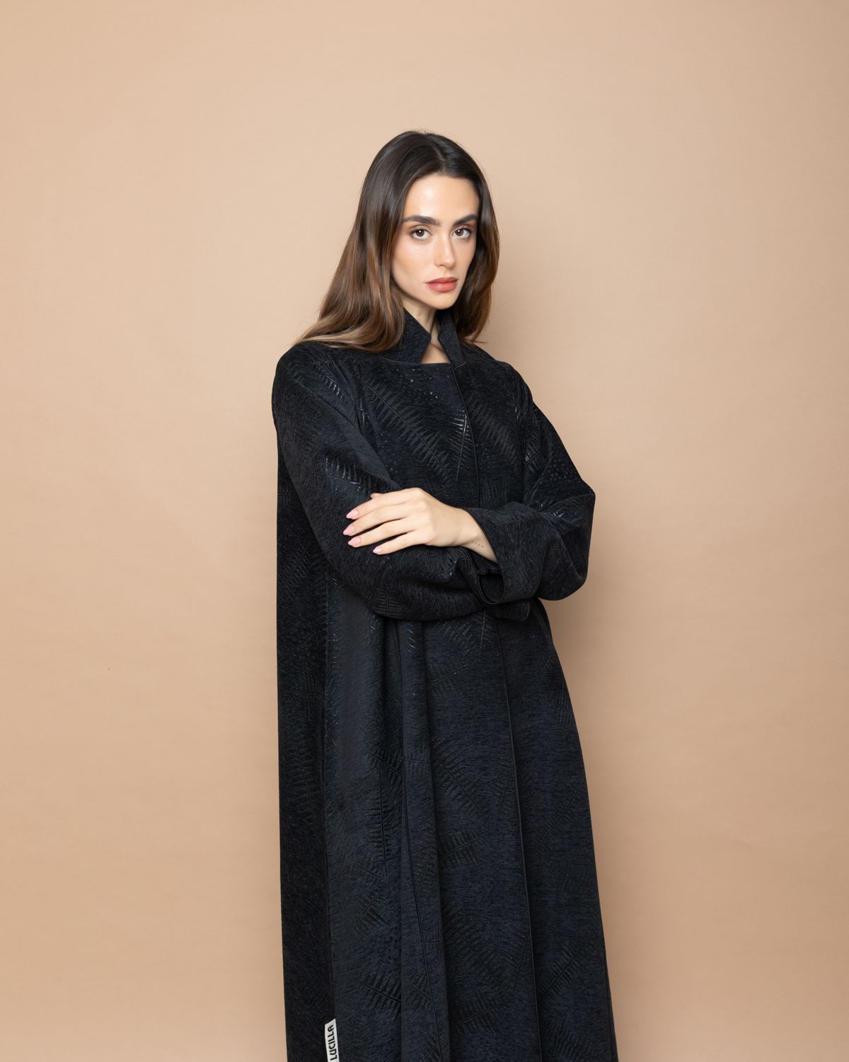 Abaya Velvet - Black - 6