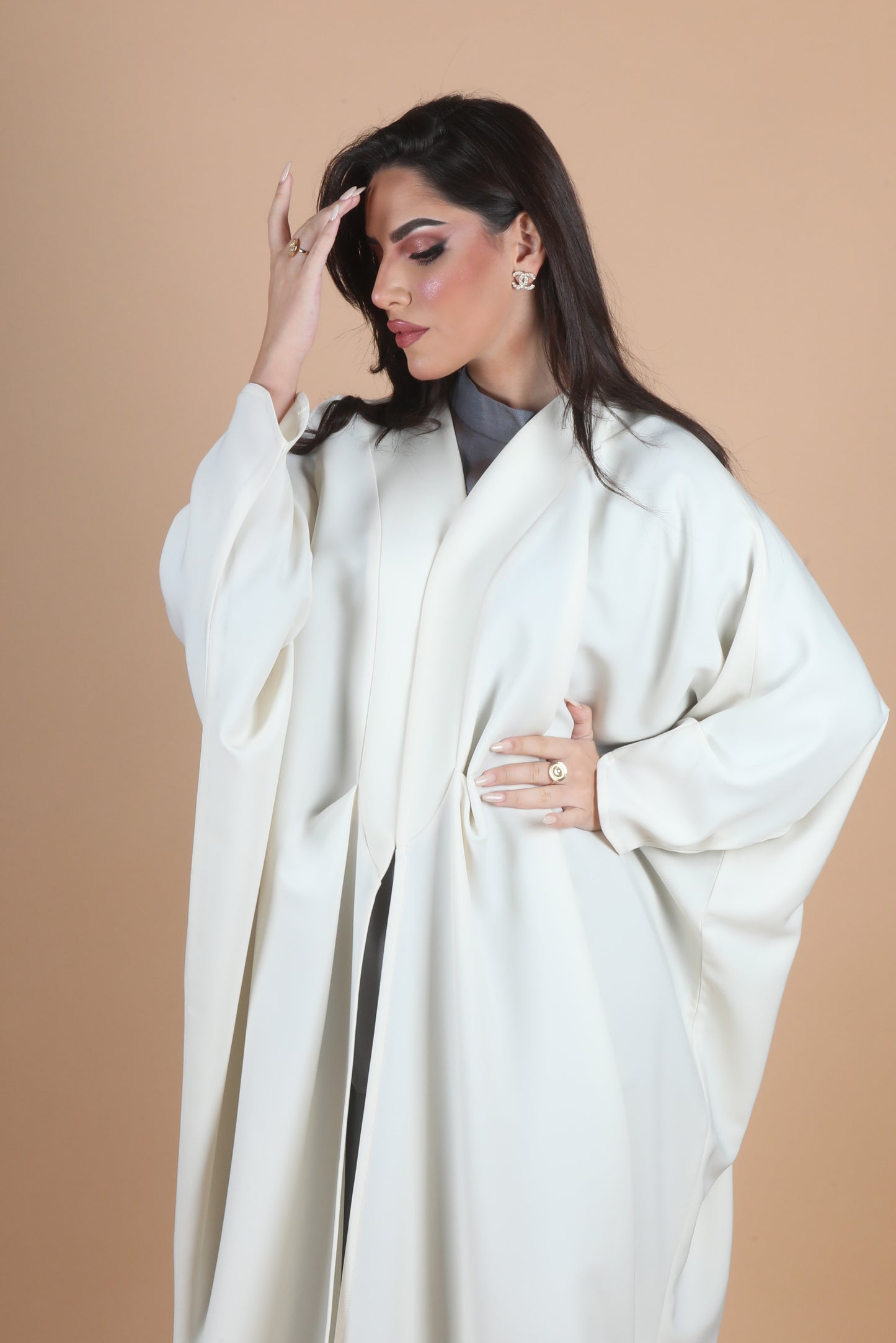 Off white abaya