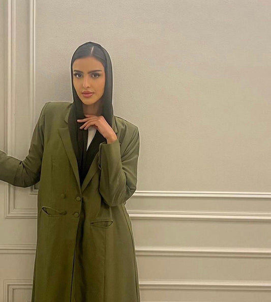 Olive abaya - 1