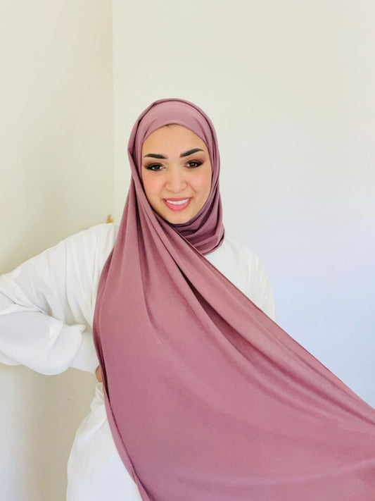 COTTON HIJAB - SUMO/حجاب قطن مع قمطة- سومو - 1