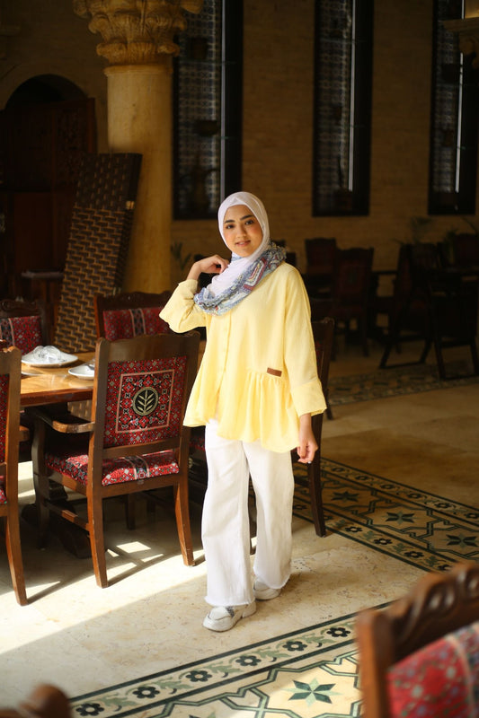 LONG SHIRT - YELLOW /قميص اصفر - 1
