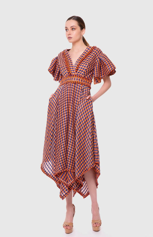 Buff sleeves dress