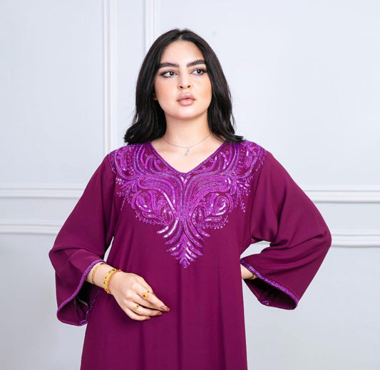 Elegant purple jalabya