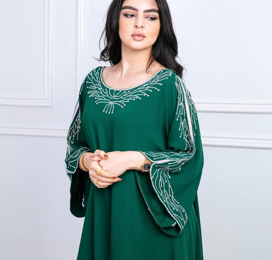 Elegant green jalabya