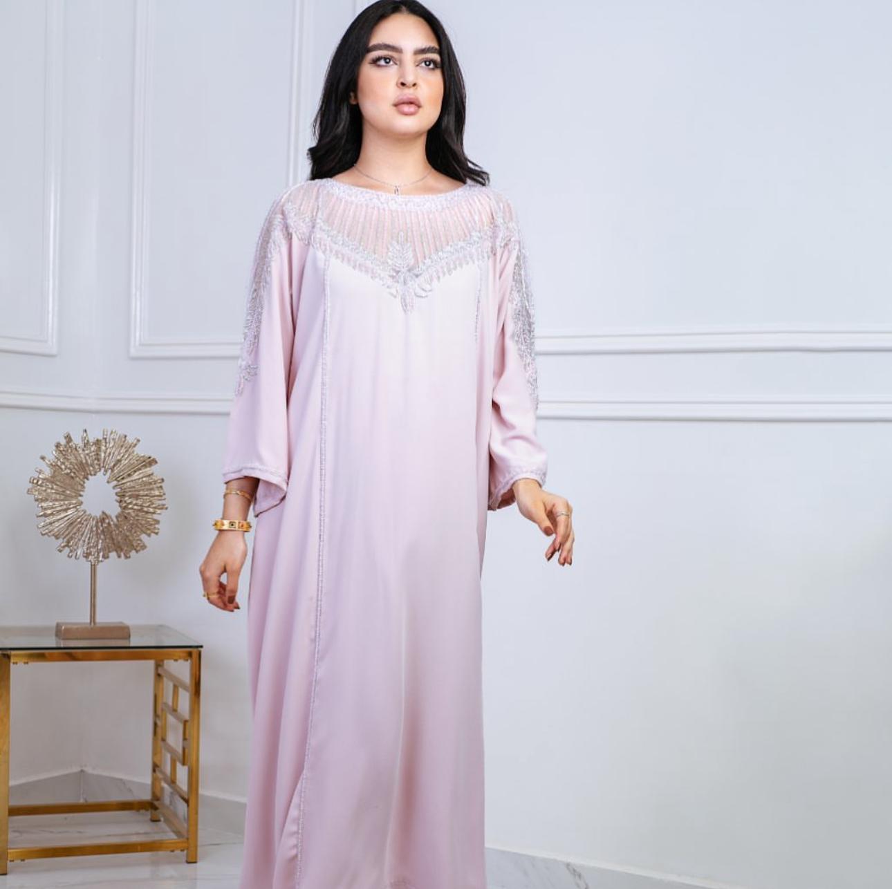 Soft pink jalabya