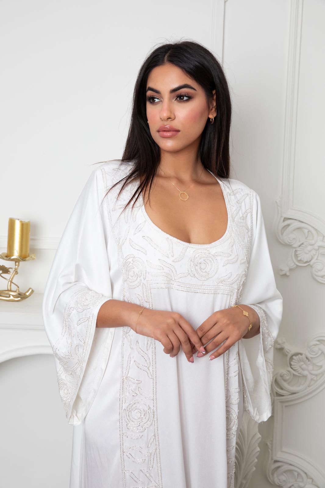 Classy white jalabya
