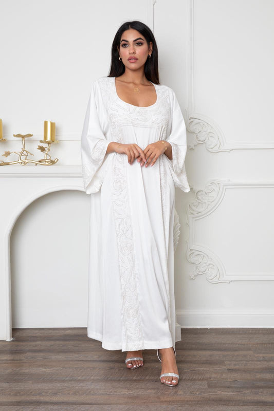 Classy white jalabya