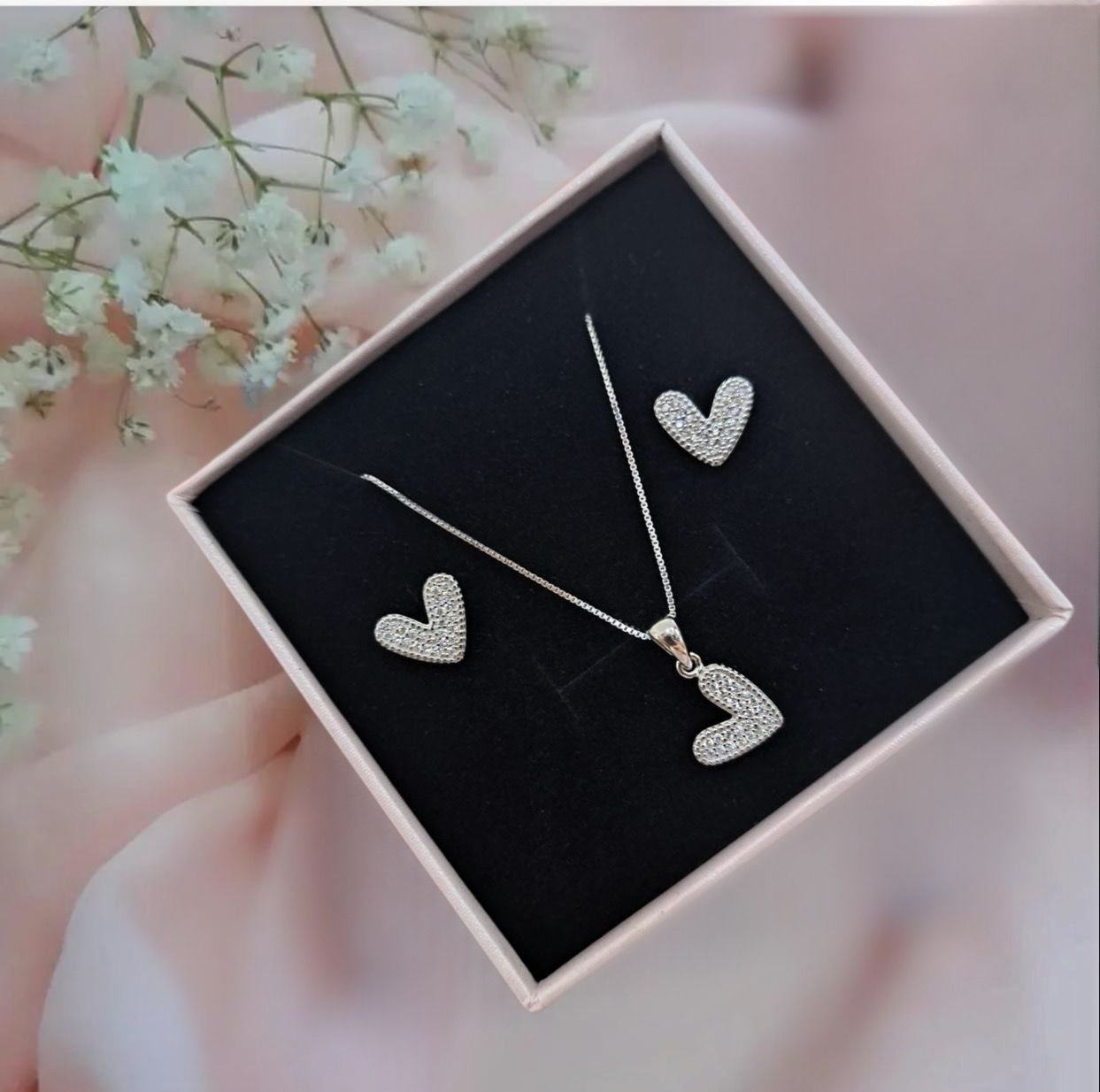 Sterling Silver Heart Set - 1