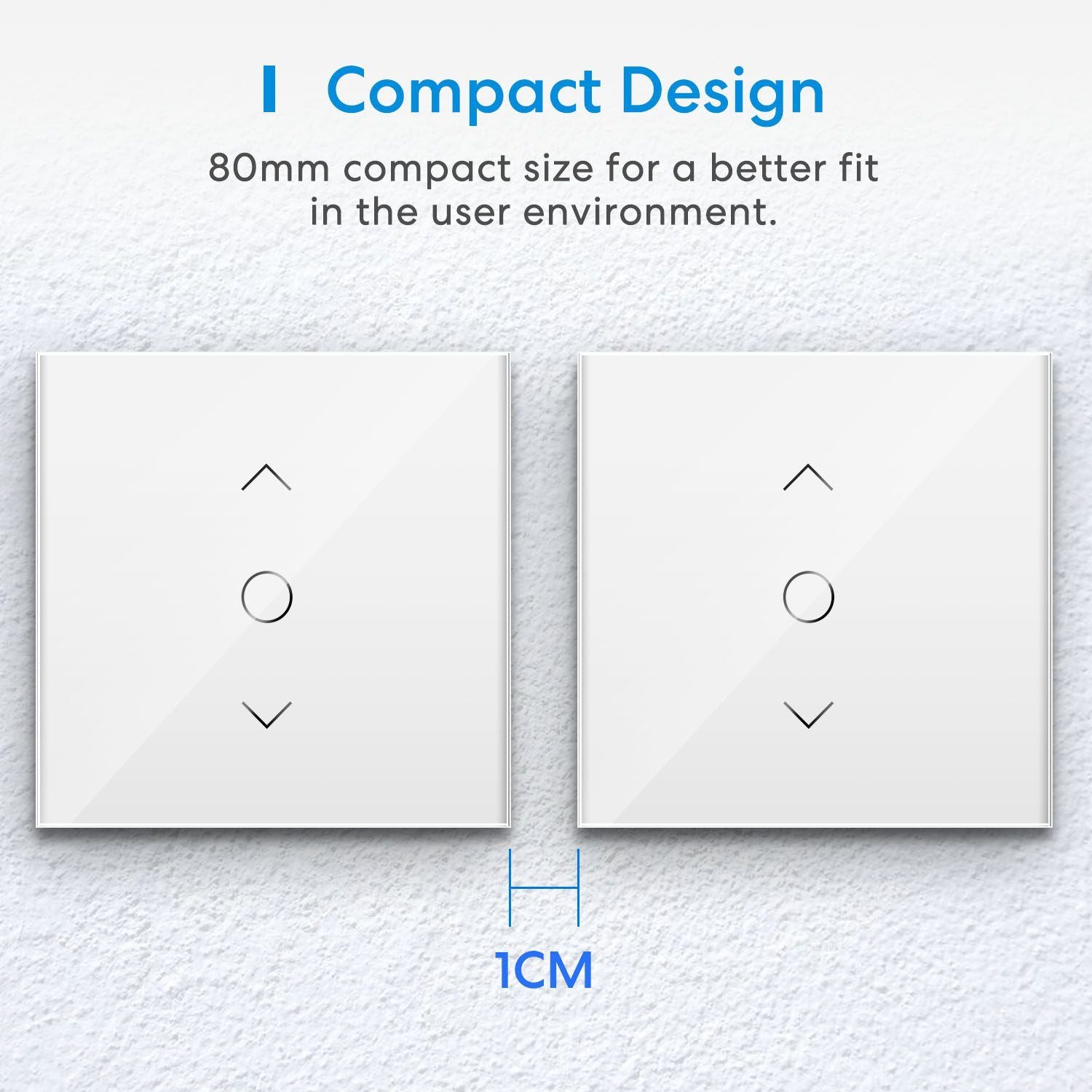 Meross Connected Roller Shutter Switch (NEUTRAL WIRE REQUIRED), Curtain Switch Compatible with HomeKit, Alexa and Google Home, Percentage Control, Voice Control and Remote Control - 4