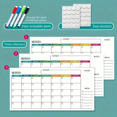 Erasable Universal Calendar Planner - 1