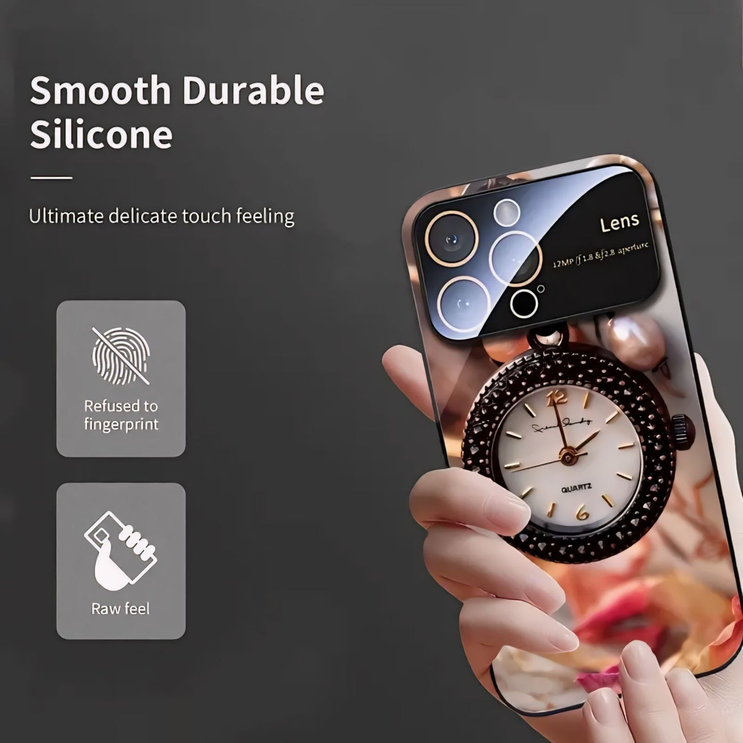 HD Patterns Imitation Glass Phone Case - 2