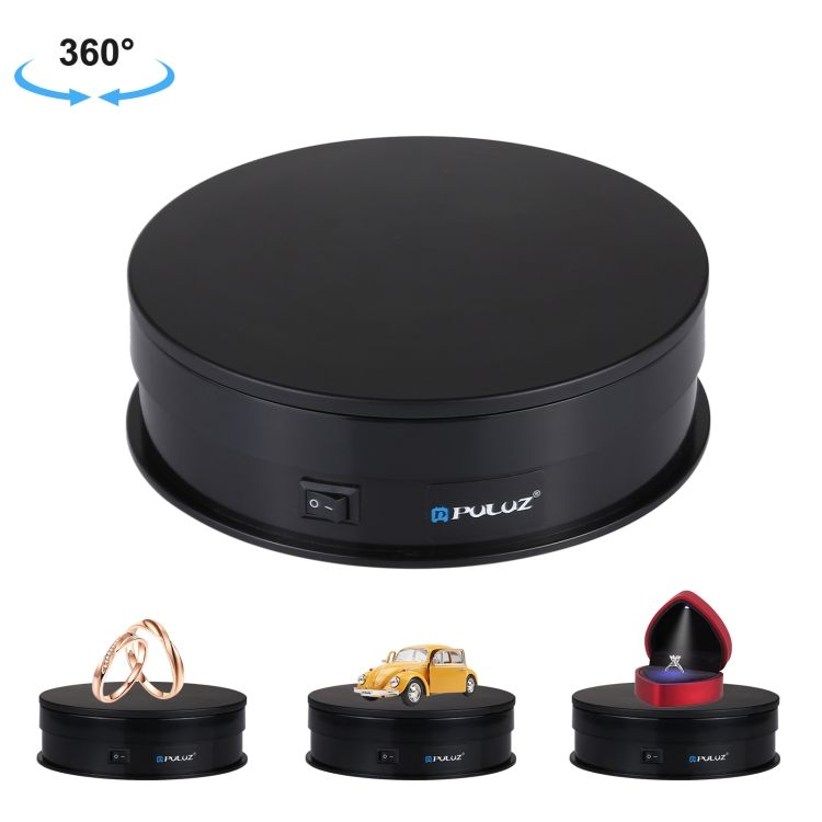 30 cm USB Electric Rotating Turntable Display Stage - 1