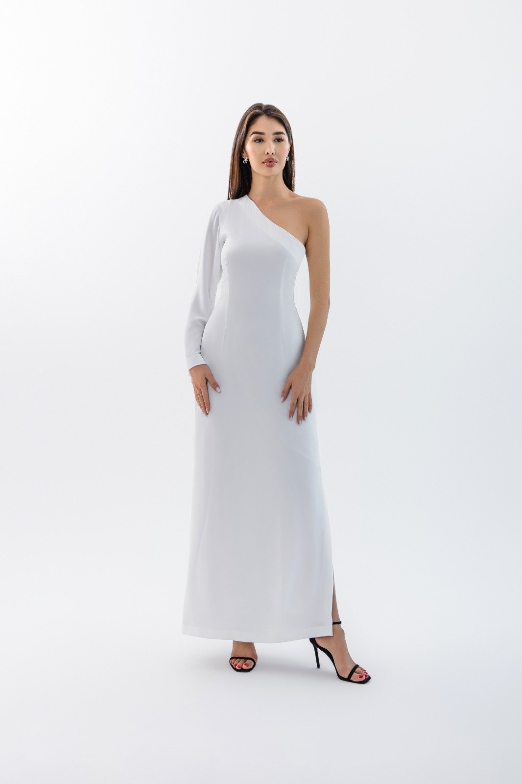 One Shoulder Evening Dress - 1