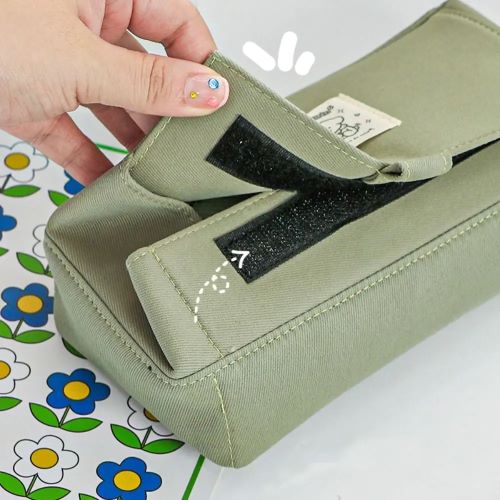 Large-Capacity Canvas Pencil Case - 3