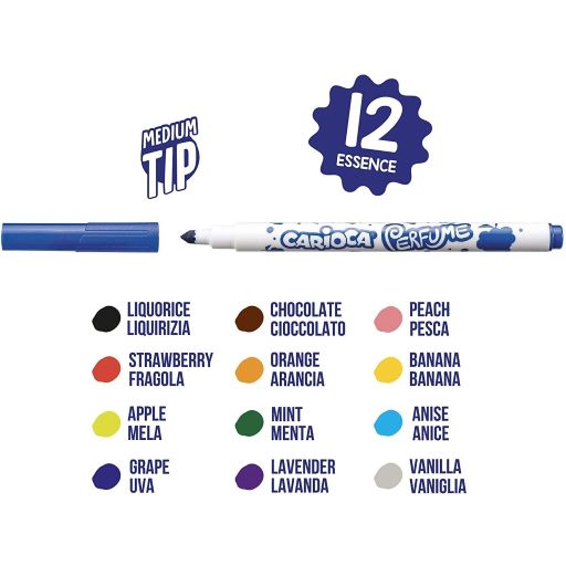 Carioca Scented Felt Tip Pens 12 Pcs - 2