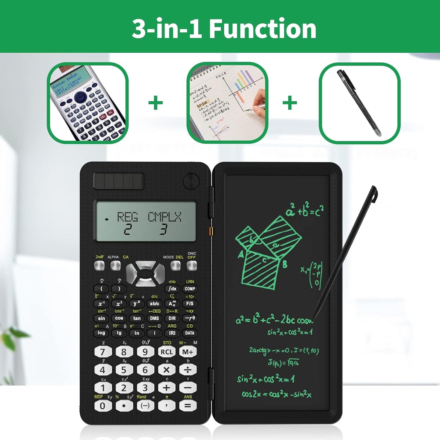 Lcd Writing Tablet Scientific Calculator - 1