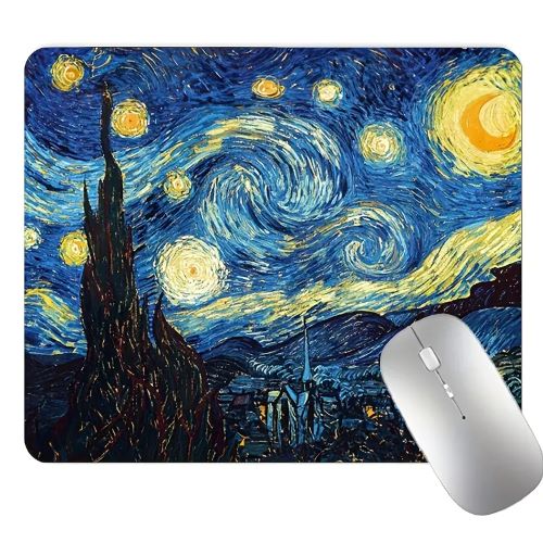 Rectangular Van Gogh Painting E-sport Mouse Pad - 1