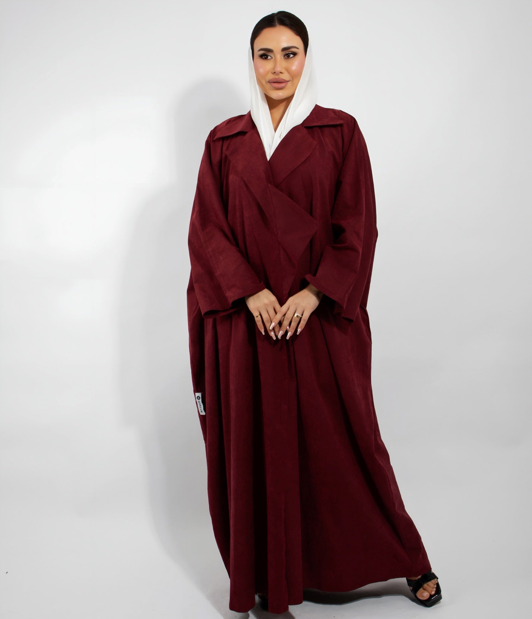 Abaya Shamwa maroon - 2