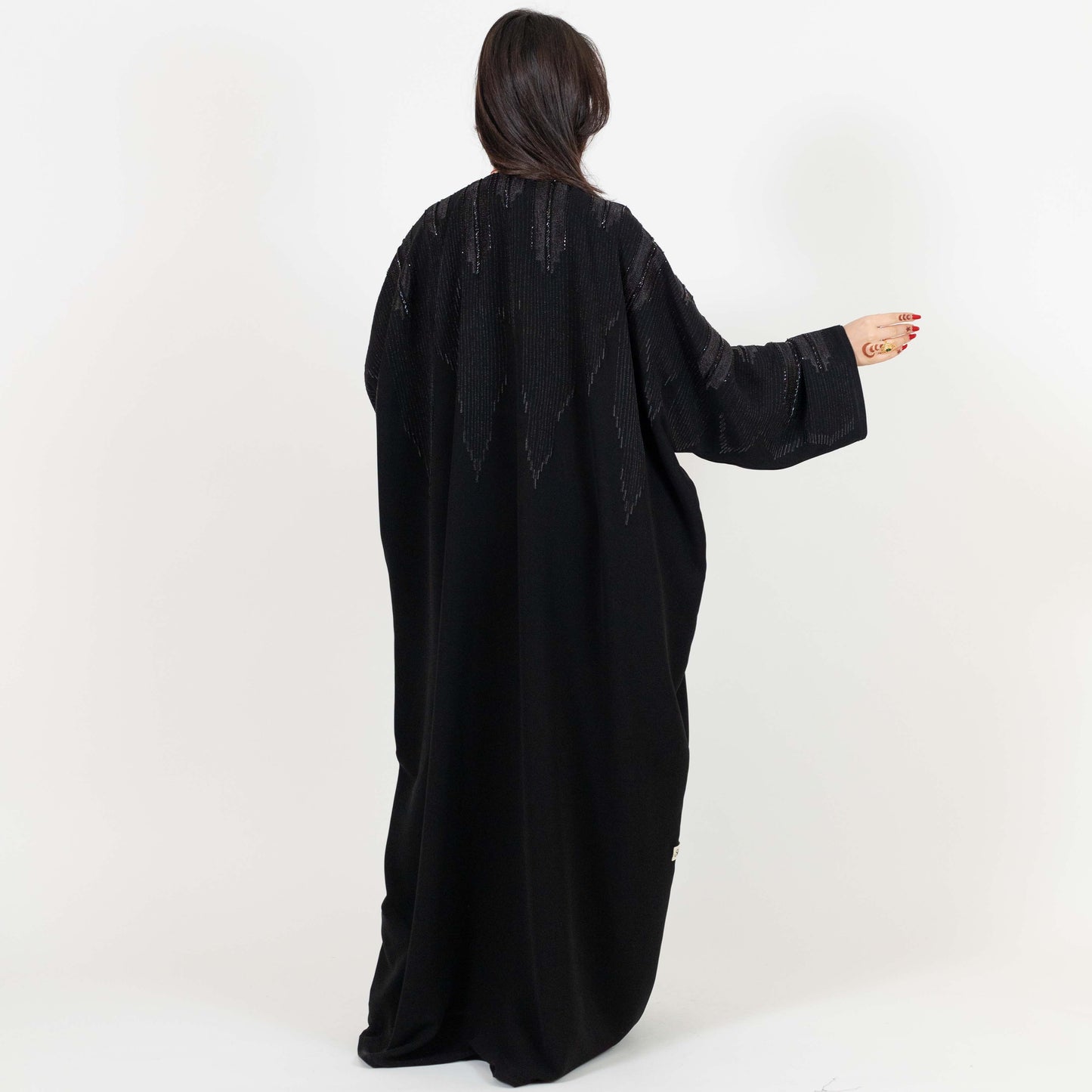 Black Beaded Abaya