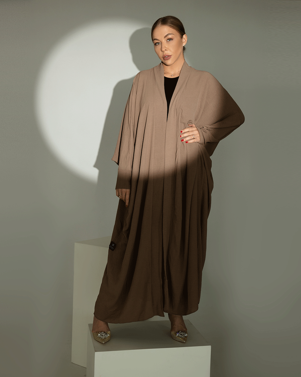 Classic light brown abaya