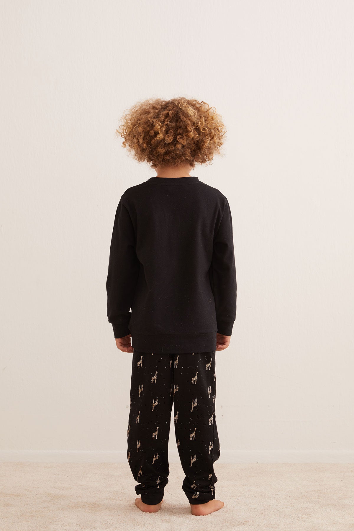 long-sleeved pajama shirt with long pants for children - 4