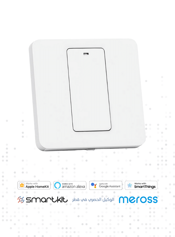 Meross Smart Light Switch, Compatible with Alexa, Google Assistant and SmartThings, Single Pole WiFi Wall Switch, Needs Neutral Wire, Remote Control, Schedules, No Hub Needed - 1