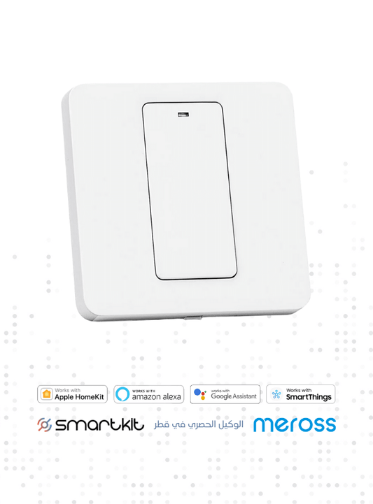 Meross Smart Light Switch, Compatible with Alexa, Google Assistant and SmartThings, Single Pole WiFi Wall Switch, Needs Neutral Wire, Remote Control, Schedules, No Hub Needed - 1