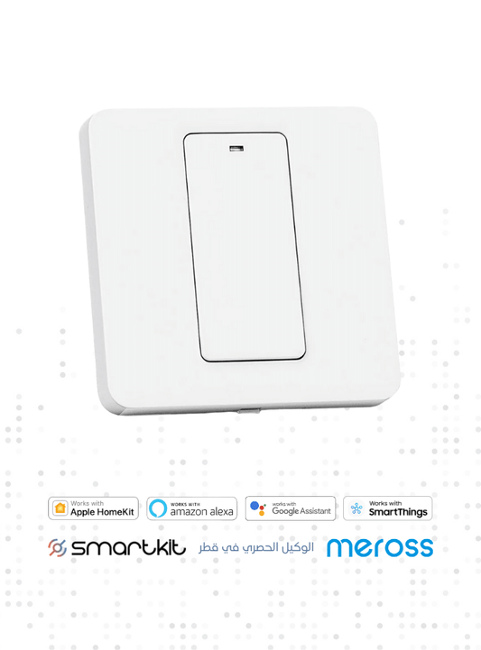 Meross Light Switch, 2 Way, Neutral Requires, Touch/Remote/Voice Control, LED Wall Switch with Timer, White, Compatible with Apple HomeKit, Alexa, Google - 1