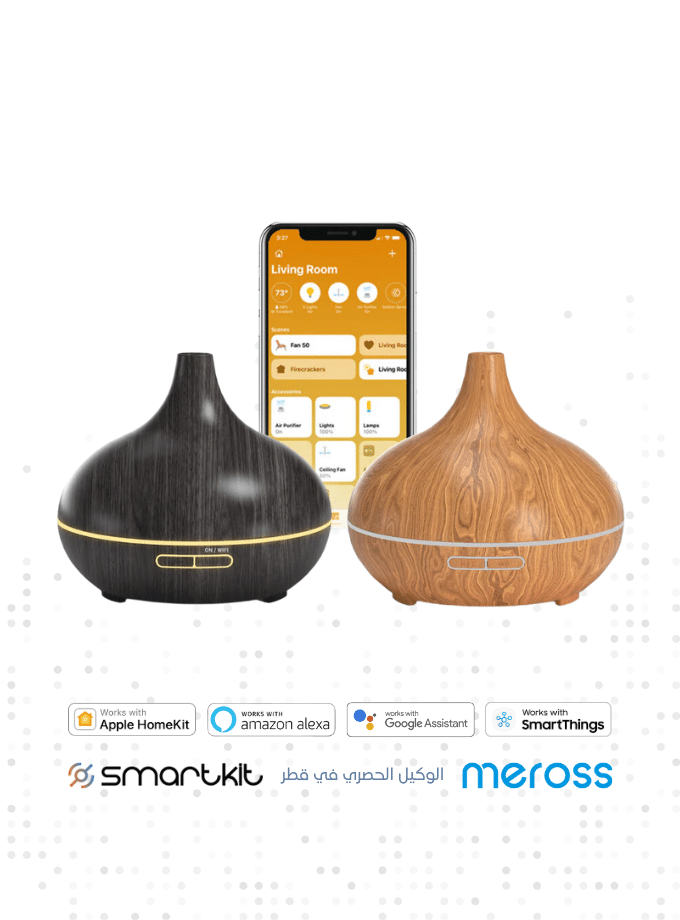 Meross Smart WiFi Essential Oil Diffuser Works with Apple HomeKit & Alexa, Ultrasonic Aromatherapy Diffuser & Mist Humidifier with Voice & APP Remote Control, Schedule & Timer, RGB Light - 5