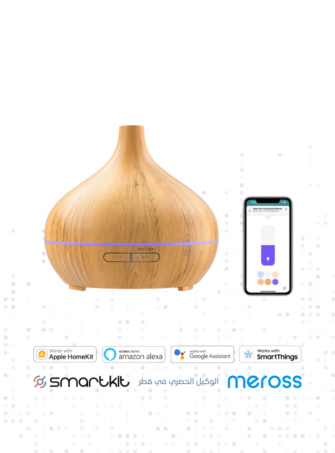 Meross Smart WiFi Essential Oil Diffuser Works with Apple HomeKit & Alexa, Ultrasonic Aromatherapy Diffuser & Mist Humidifier with Voice & APP Remote Control, Schedule & Timer, RGB Light - 4